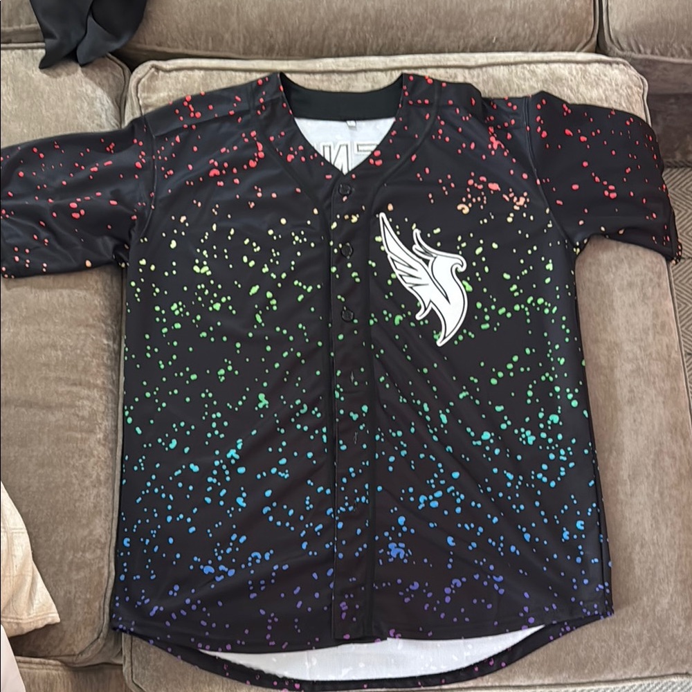 Illenium Black and Multicolor Speckled jersey